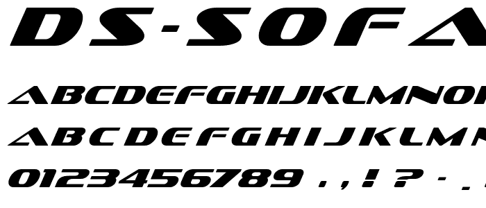 DS Sofachrome Italic font