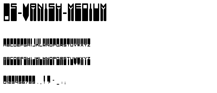 DS Vanish Medium font