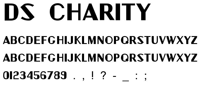 DS_Charity font