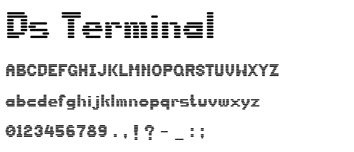 DS-Terminal font