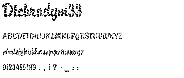 DTCBrodyM33 font