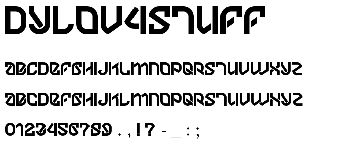 DYLOV4STUFF font