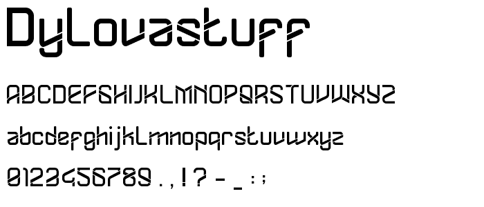 DYLOVASTUFF font