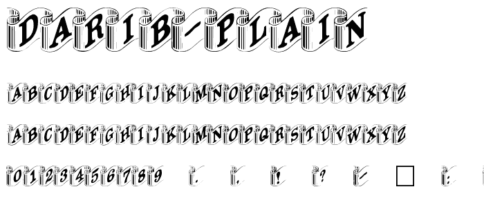 DaRib Plain font