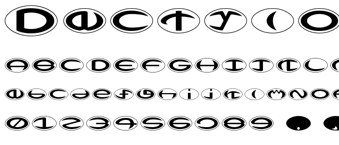 Dactylo font
