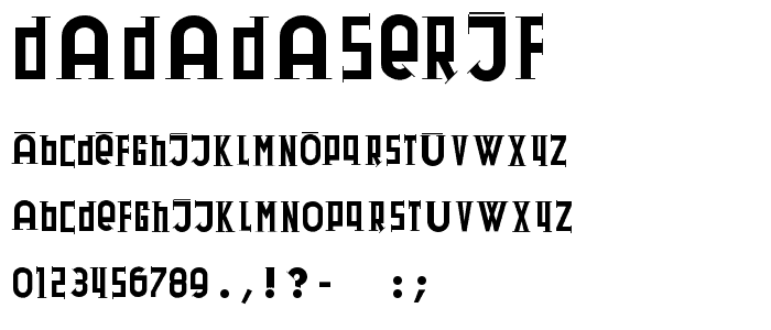 DadaDaSerif font