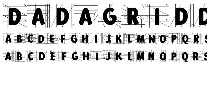 DadaGridD font