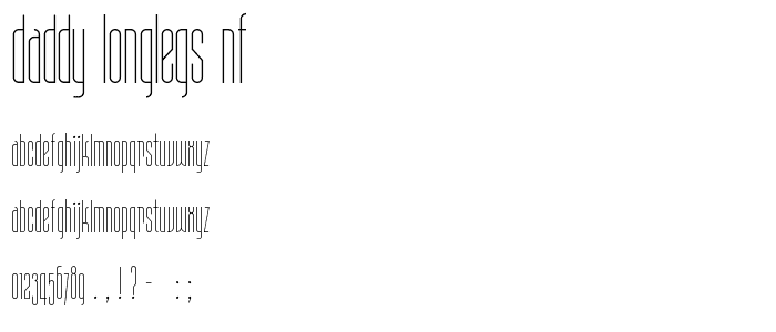 Daddy Longlegs NF font
