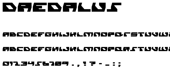 Daedalus font