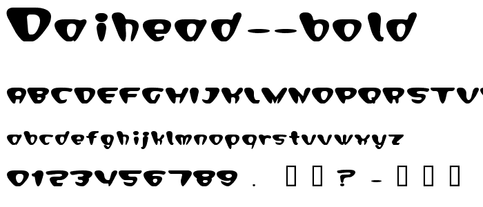Daihead Bold font