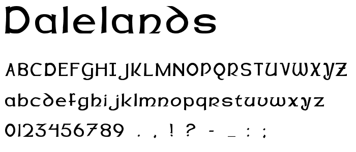 Dalelands font