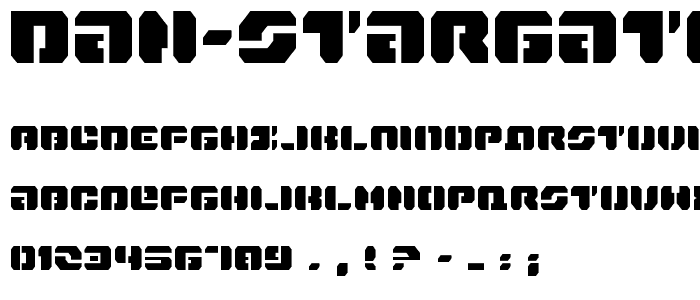 Dan Stargate Condensed font