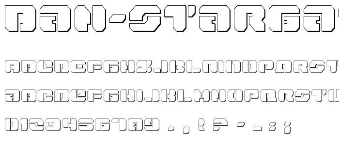Dan Stargate Outline font