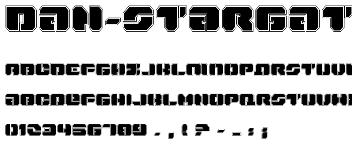 Dan Stargate Pro font