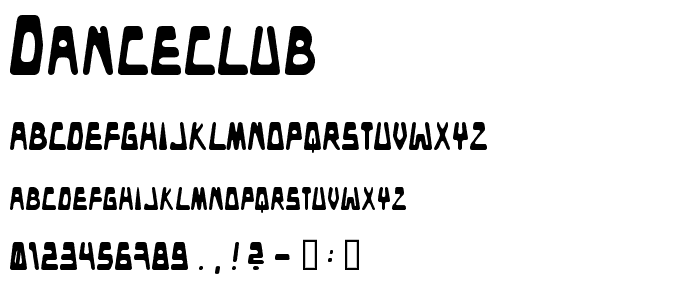 Danceclub font
