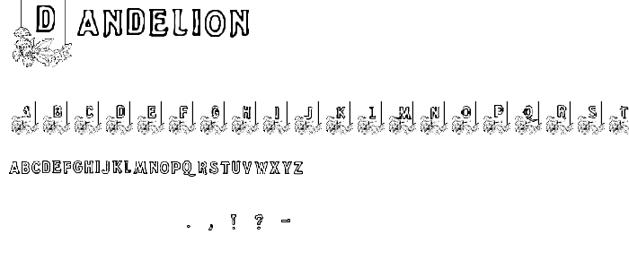 Dandelion font