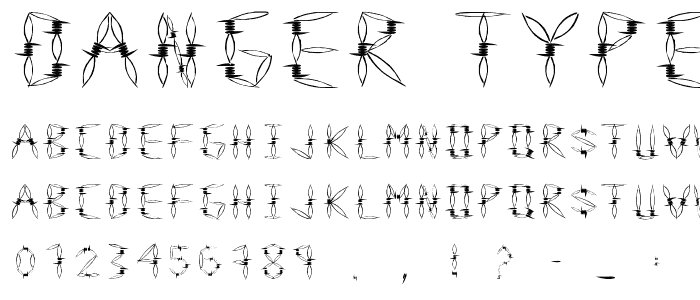 Danger Type font