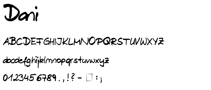 Dani font