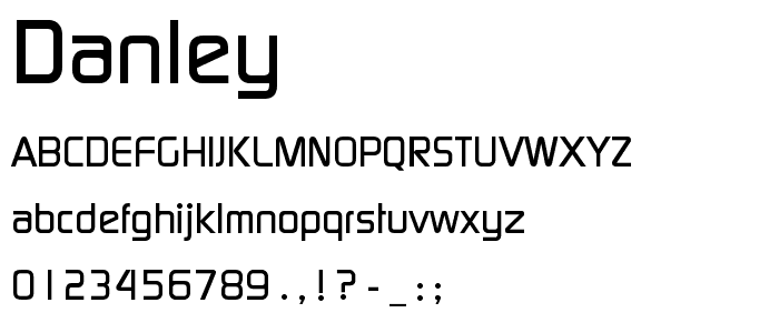 Danley font