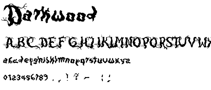 Darkwood font