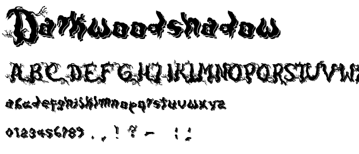 DarkwoodShadow font
