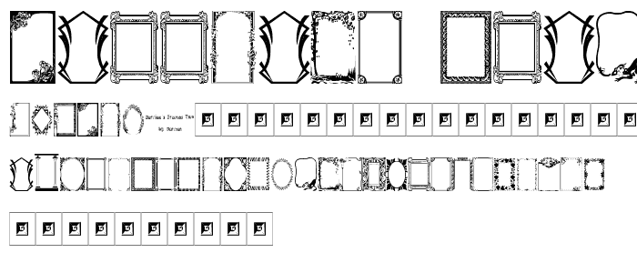 Darrians Frames Two font