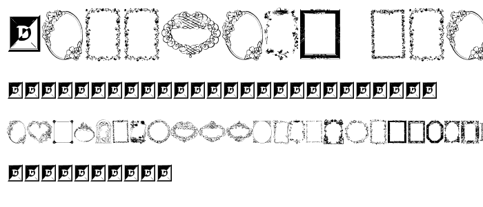 Darrians Frames font