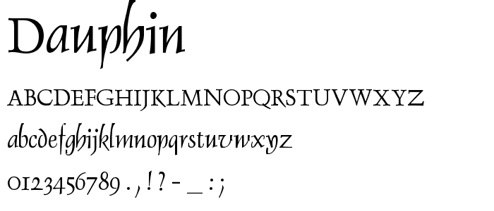 Dauphin font