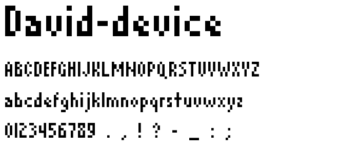 David Device font