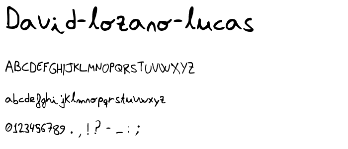 David Lozano Lucas font