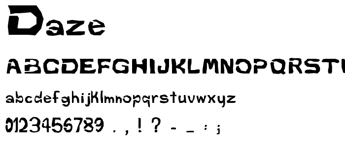 Daze font