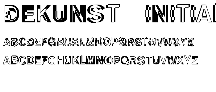 DeKunst-Initialen font