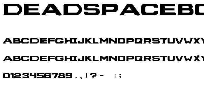 DeadSpaceBoxArt font