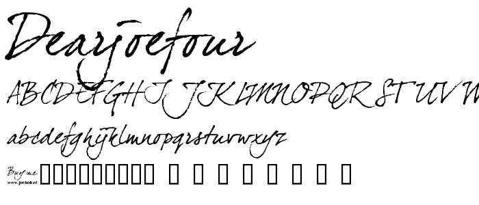 DearJoefour font