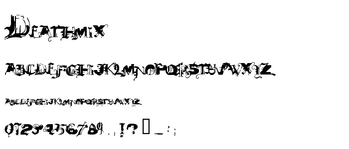 DeathMix font