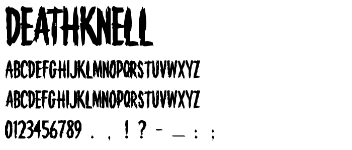 Deathknell font