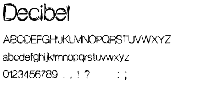 Decibel font