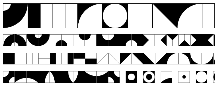 Deco Blocks font