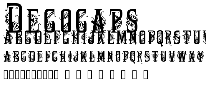 DecoCaps font