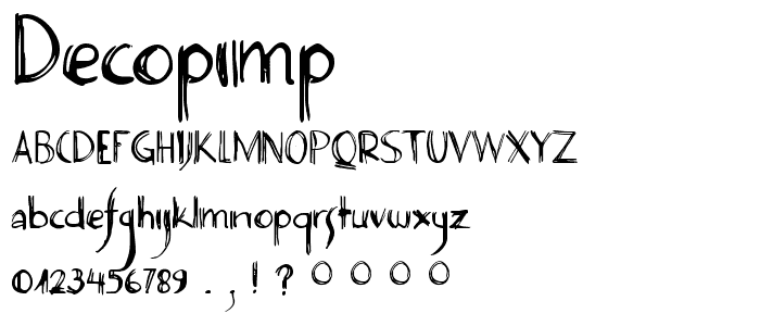 DecoPimp font