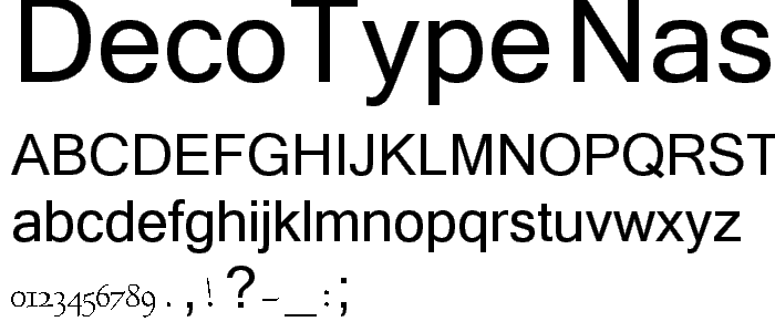 DecoType Naskh Variants font
