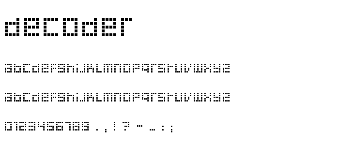 Decoder font