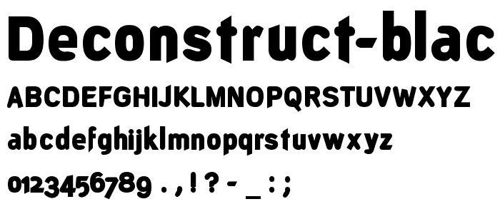 DeconStruct-Black font