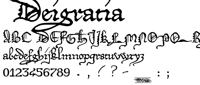 DeiGratia font