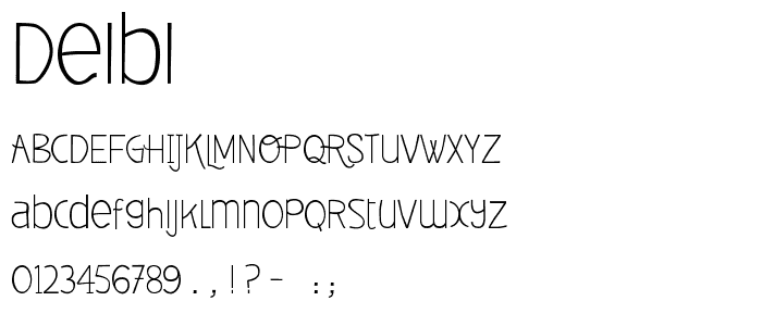 Deibi font