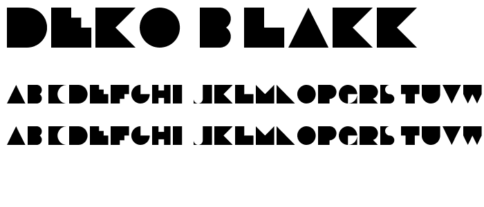 Deko-Blakk font