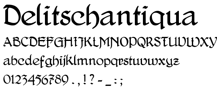 DelitschAntiqua font