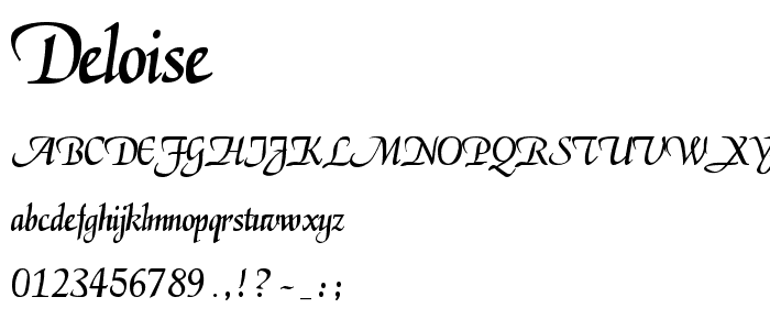 Deloise font