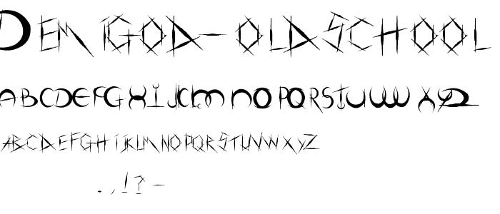 DemigoD Oldschool font