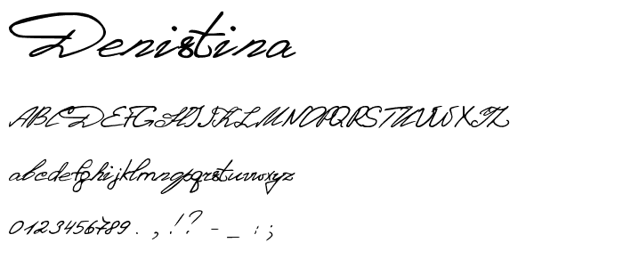 Denistina font